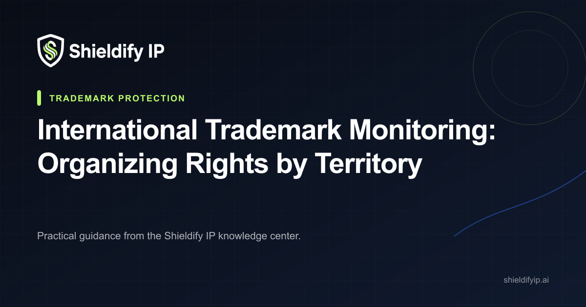 International trademark rights mapped across monitoring territories
