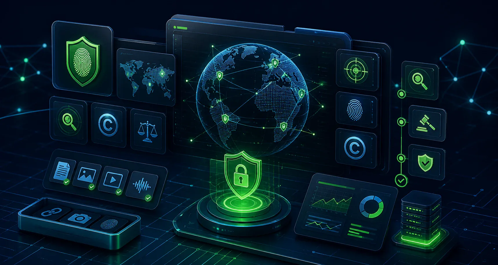 Marketplace trademark monitoring and case review dashboard